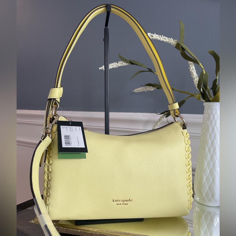 Kate Spade Knott Whipstitch Crossbody Satchel-Suns Out Yellow